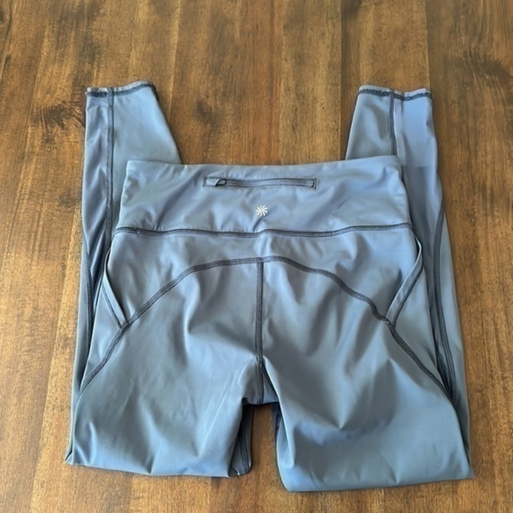 Athleta lightning tight iron blue color, size medium - Picture 5 of 10